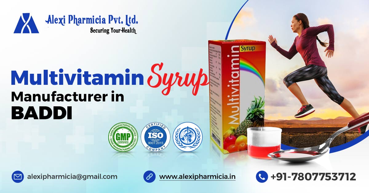 Give some proof that Alexi Pharmicia is the best multivitamin syrup manufacturer in Baddi